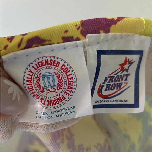 Vintage Collegiate Bradley University Braves 80s trucker hat SnapBack wide brim - Picture 14 of 14